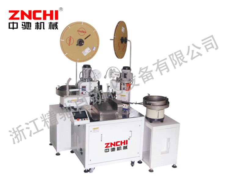 ZH-17全自動(dòng)雙頭穿護(hù)套打端子機(jī)